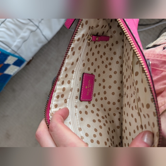 NWOT Kate Spade Hot Pink Gold Chain Shoulder Bag - Picture 8 of 9